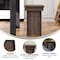 Flash Furniture HERCULES 8' x 12" Antique Rustic Mahogany Solid Pine Folding Farm Bench with 3 Legs XA-B-96X12-L-MG-GG - alternate 6